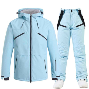 Combinaison de neige unisexe 2 pièces à capuche pour la technologie 1900g, ensemble veste et pantalon en polyester/nylon, vêtements de sport d'extérieur pour adultes - Product Image 5
