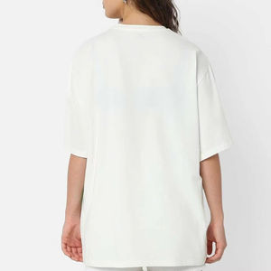 T-shirt décontracté surdimensionné pour femme, imprimé numériquement, très tendance, en vente avec logo personnalisé, faible MOQ, t-shirts respirants pour femme - Product Image 6