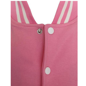 Custom logo Leather Sleeves Blank Letterman <b>Jacket</b> Oversize University Cheap Custom pink Varsity <b>Jacket</b> - Product Image 3
