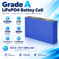Sel Prisma LiFePO4 628Ah Kepadatan Tinggi 3.2V Baterai LFP Isi Ulang untuk Penyimpanan Energi Hunian dan Komersial