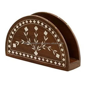 Porte-serviettes en bois d'acacia de qualité supérieure pour table de cuisine moderne Porte-serviettes en bois pour carré avec marque personnalisée Par FWE - Product Image 1