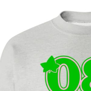 เสื้อสเวตเชิ้ตคอกลมสีเทา 08 ลายกราฟิกสาวสวย แขนยาว ปลายแขนริบ ผ้าฟลีซลำลองสำหรับผู้หญิง แฟชั่นสตรีทแวร์ - Product Image 3