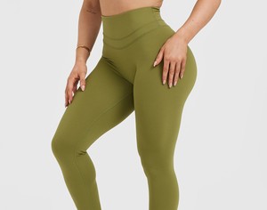 Women Yoga <b>Leggings</b> <b>V</b> <b>Waist</b> Stretch Fitness Pants Full Length Workout Tights Soft Breathable Sports Clothing Body Fit Training - Product Image 3