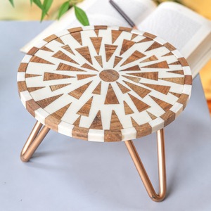 Unique Wooden And Iron <b>Cake</b> <b>Stand</b> For Special Occasion <b>Cake</b> Presentation And Decorative Event Display - Product Image 2