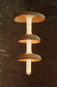 Exquisite Nordic Rattan Lampshade Mixed-Tier Mushroom Pendant <b>Light</b> Fixture Natural Fiber Hanging <b>Chandelier</b> Home - Product Image 2