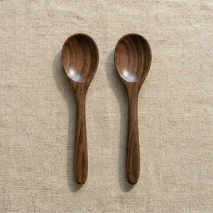 ช้อนส้อมไม้ Woodensure สำหรับงานปาร์ตี้ ขนาด 3 มม. ยาว 10.2 นิ้ว ด้ามยาว ทำจากไม้กระถินเทศ ขัดเงา ดีไซน์คลาสสิก เป็นมิตรต่อสิ่งแวดล้อม - Product Image 2