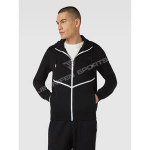 Nouvelle mode, couleur unie, jogging léger, ensemble de survêtement sportif, tissu 100% coton, survêtements pour hommes, logo personnalisé - Product Image 3