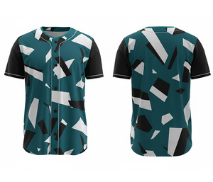 Custom Printed Sublimation <b>Baseball</b> Shirt Wholesale Jersey with Custom Logo & Numbers | Breathable Polyester Base - Product Image 2