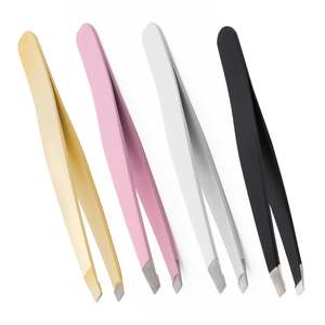 Pinzas de Maquillaje de Alta Calidad, Pinzas para Cejas Coloridas con Logotipo Personalizado - Product Image 4