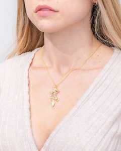 Collar con Colgante de Dragón en Oro Amarillo con Diamante Cultivado en Laboratorio - Product Image 5