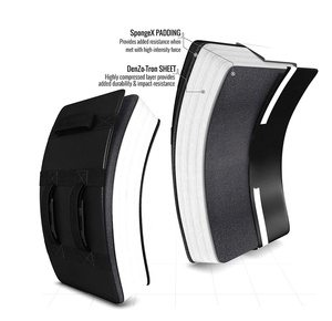 Protectores de Pierna Ajustables de Microfibra de Alta Resistencia para Entrenamiento de Muay Thai, Boxeo y Artes Marciales - Product Image 6