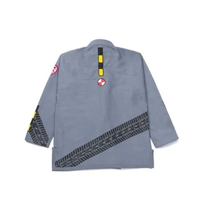 Kimono de Jiu-Jitsu BJJ Unisex Color Gris, Venta al Por Mayor, Marca Shoyorol, Secado Rápido, Corte Holgado, Uniforme GI, Logotipo Personalizado, 100% Algodón - Product Image 2