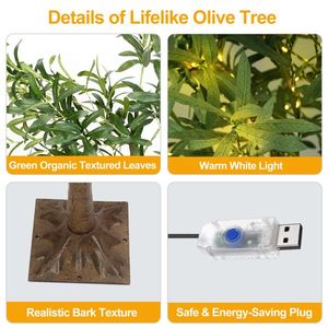 4FT 180Pcs LED Beads <b>Lighted</b> Warm White Artificial Greenery <b>Tree</b> Lifelike 4ft Christmas <b>Tree</b> Decorative Faux with Remote - Product Image 5