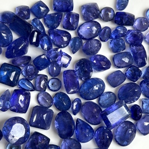 High Quality Natural Tanzanite Faceted Loose Gemstone for Jewelry Making Blue Tanzanite Oval Pear <b>Round</b> Heart Cut Wholesale Lot - Product Image 1