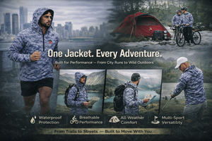 <b>Men's</b> <b>Camo</b> Waterproof Hooded Pullover <b>Jacket</b> Custom Logo Windproof Outdoor Rain <b>Jacket</b> - Product Image 6