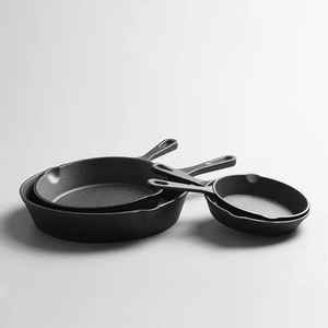 Ensemble de casseroles et poêles en céramique antiadhésive avec poignée en bois, compatible induction, pour la cuisine - Product Image 5