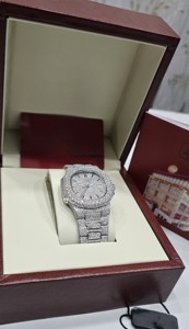Relojes de Diamantes para Hombre con Certificado de Autenticidad, con Incrustaciones de Diamantes VVS Moissanite - Product Image 2