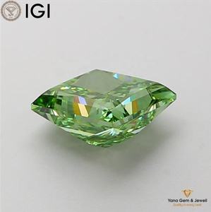 Diamante Cultivado en Laboratorio CVD de 2.00 Quilates, Corte Princesa, Color Verde Intenso, Claridad VS1, con Certificado IGI, Perfecto para Colgante Personalizado - Product Image 5