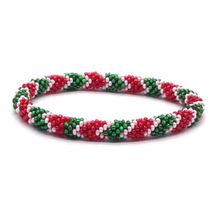 Bracelets en perles de verre crochetées à la main de haute qualité, design attrayant, tendance, multicolores, vendus dans le monde entier - Product Image 1
