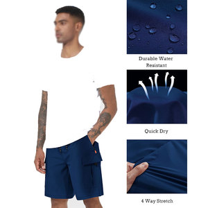 Shorts cargo 100 % polyester à séchage rapide pour hommes, avec doublure de haute qualité, en maille, pour la plage, le sport et la course en extérieur, modèle basique - Product Image 5