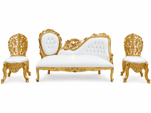 Sofá de pavo real de metal de latón para boda, sofá Chaise de último diseño, sofá de pavo real, nuevo sofá de madera moderno para boda al por mayor, EE. UU. - Product Image 2