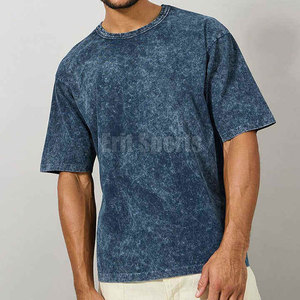 เสื้อยืดผู้ชายสไตล์โมเดิร์น ล้างสีแบบแอซิด ผ้าฝ้ายแท้ 100% ทรงปกติ สำหรับการแต่งกายประจำวันและตู้เสื้อผ้าลำลอง - Product Image 4
