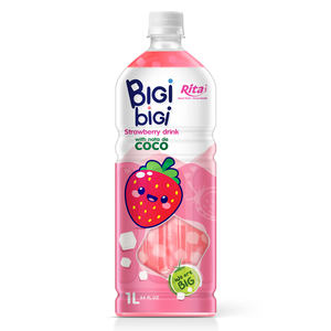 Bebida Refrescante Bigi Bigi con Sabor a Grosella Negra y Nata de Coco, Botella de 1L, Fabricante OEM ODM, Bebidas con Sabor a Fruta en Puré - Product Image 3