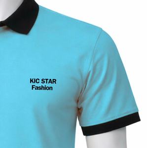 Polo Casual de Manga Corta, Color Sólido, Corte Regular, 100% Algodón Piqué, Polo de Dos Tonos con Logotipo Personalizado - Product Image 5