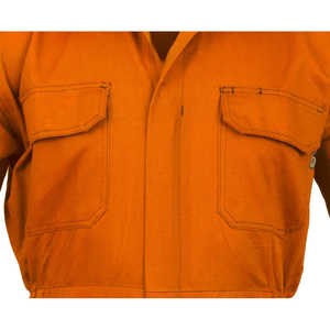 Combinaison de travail de sécurité orange classique 100% coton à manches longues 7 oz taille 2XL - Product Image 5
