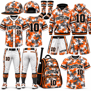 Uniforme de Béisbol de Alta Calidad con Botones Completos, Uniforme de Béisbol Personalizado de la Mejor Calidad, Uniforme de Béisbol Sublimado en Tela - Product Image 1