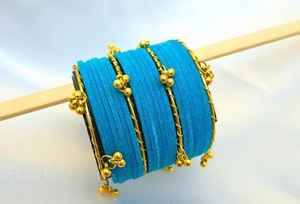 Juego de Brazaletes Kashmiri Churi para Chicas, Estilo Elegante, Joyería India Kashmiri Churiyan, Brazaletes para Mujer Disponibles a Precio Económico - Product Image 6