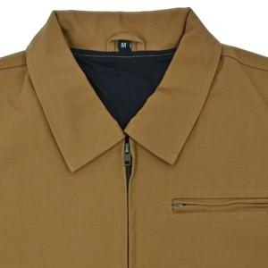 Veste bomber Detroit en toile pour hommes, vierge, robuste, personnalisable, vintage, en sergé de coton teint uni, vente en gros - Product Image 3