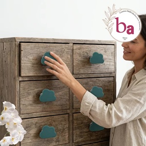 Tiradores de Cerámica con Forma de Nube para Muebles Industriales, Manijas Duraderas para Cocina, Dormitorio, Baño, Armario y Cajones - Product Image 2