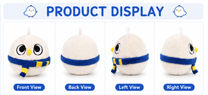 Stress Relief Soft <b>Ball</b> Plush Toy Squeaky <b>Dog</b> <b>Ball</b> Toy Pet Chew Toy Puppy Interactive Toy Cute OEM Wholesale - Product Image 4