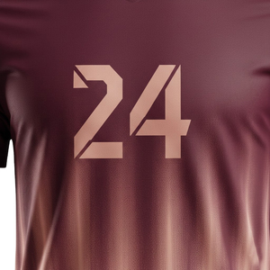 ชุดยูนิฟอร์มฟุตบอลแบบซับลิเมชั่นผ้าโพลีเอสเตอร์ 100% แบบไล่เฉดสี พร้อมกางเกงขาสั้น ระบายอากาศได้ดี เหมาะสำหรับทีมชายและเยาวชน - Product Image 5