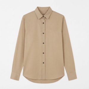 Camisa de Vestir de Manga Larga Negra para Hombre, Color Sólido, Cuello Clásico, Tela Popelina, para Otoño - Product Image 5
