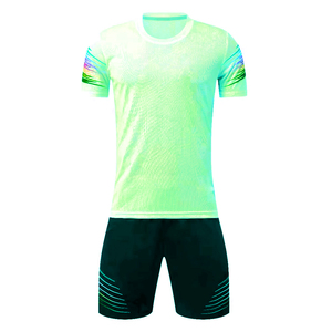 Wholesale Soccer Uniform Set Lightweight Quick Dry Football Jersey & Shorts Custom Team <b>Kit</b> for Football Clubs and <b>Schools</b> - Product Image 1