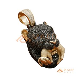 Pendentif Panthère Hip Hop Plaqué Or Moissanite Iced Out Collier Rapper Bijoux Streetwear de Luxe US - Product Image 6