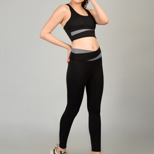 Training High Quality Sports <b>Bra</b> High Waist Leggings Suit Long Sleeve Workout Wear Gym Sportswear Women Fitness Clothes Yoga Set - Product Image 4