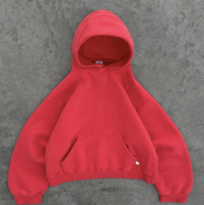 Sweat à capuche ample pour hommes, sweat ample à la mode, sweat à capuche baggy surdimensionné sans ficelle, streetwear, sweat à capuche à épaules tombantes - Product Image 2