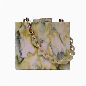 Pochette de soirée en cristal pour femme, accessoire de mode en résine - Product Image 1