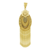 Ensemble de 5 pendentifs de mariée traditionnels éthiopiens, érythréens, africains, turcs, de Dubaï, plaqués or 14K, 18K, 24K, motif floral tendance, vente en gros