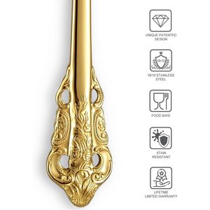 Cuillères à apéritif miniatures en acier inoxydable 18/10, 6,3 pouces, magnifiques petites cuillères à dessert pour remuer et mélanger le sucre, les gâteaux et les desserts - Product Image 2
