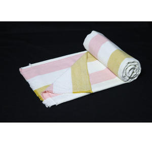 Serviette de plage turque en coton 100% de haute qualité, rayée, sans sable, respirante, séchage rapide, grande taille, rectangulaire, Hamam Peshtemal, pour le bain - Product Image 1