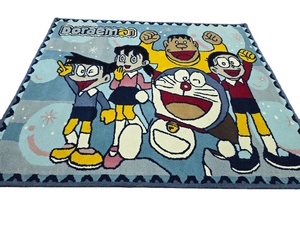 Tapis Tufté 4x4 Multicolore Fabriqué à la Machine Super Design Tufté Indien Artisans Tufté Disponible 8x10 9x12 10x14 12x15 - Product Image 5