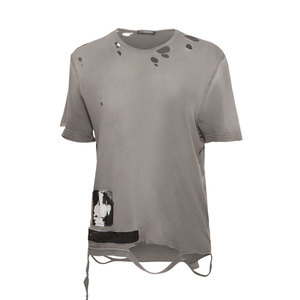 Camiseta Desgastada para Mujer, Transpirable, Cómoda, Estilo Urbano, en Oferta - Product Image 1