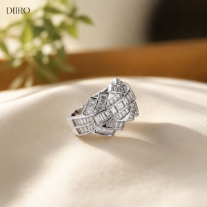 Geometric Moissanite Diamond <b>Ring</b> <b>Emerald</b> Cut Channel Band <b>Silver</b> Tone Women's Wedding Party Jewelry - Product Image 5