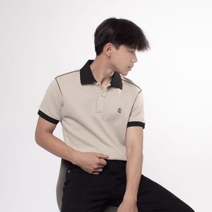 เสื้อยืดแขนสั้นผู้ชาย TST 9167.1 ลายพิมพ์ตัวอักษร โลโก้ที่คอหลัง สีดำ ผ้าถักแบบไม่ทอ ระบายอากาศได้ดี - Product Image 5