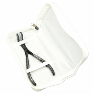 Ensemble d'outils professionnels en acier inoxydable de qualité supérieure pour extensions de cheveux, 10 pièces, outils pour micro-liens, pince à ruban, LUMINEX IMPEX, logo personnalisé - Product Image 1