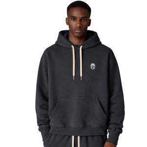 Pantalones de chándal de algodón acanalados lavados de peso pesado para hombre, estilo casual urbano con cordón en la cintura, ropa deportiva de moda - Product Image 5